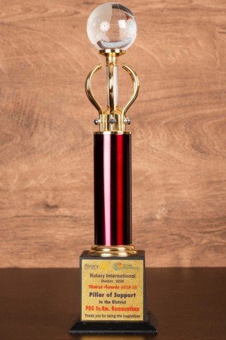 Pillar Of Support Award Rotary International