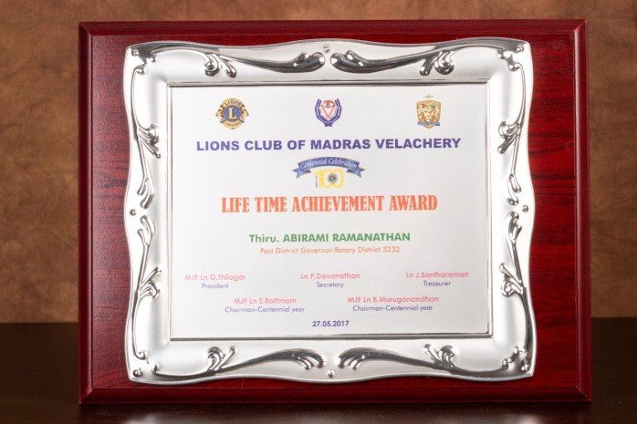 LifeTime Achievement Award Lions International