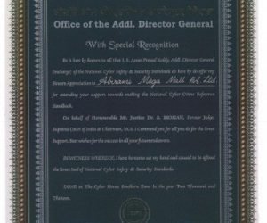 Special Recognition From National Cyber Crime