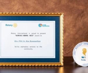 Service Above Self Award Rotary International USA